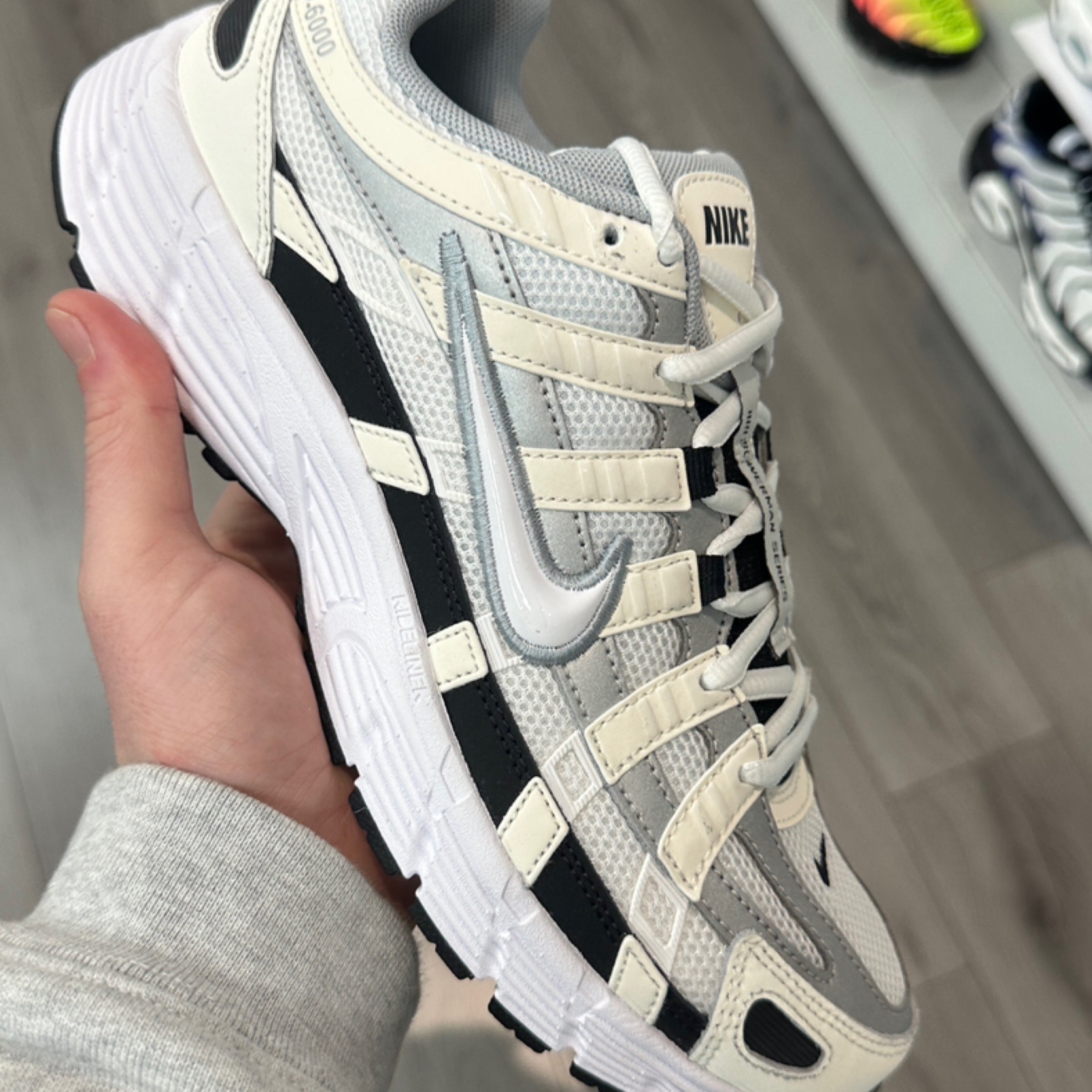 Nike P6000 sail/gray *RARE COLOR WAY* size 8 Nike WMNS P-6000 - Coconut Milk / Black / Summit White – Kith main image 2
